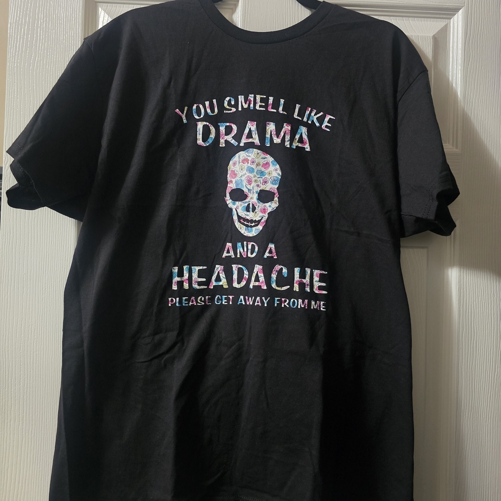 Hanes Black Graphic Short Sleeve Tee